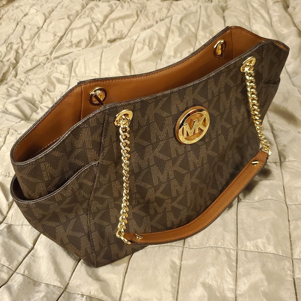 NWOT* Michael Kors Brown Signature Canvas Handbag